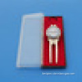 promotional custom metal golf divot tool with acrylic gift box